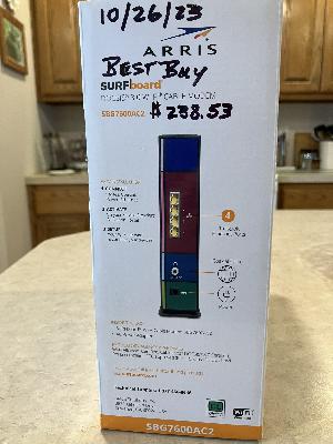 Computer Modem/Router, Arris SBG7600AC2, used